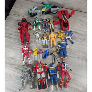 Power Rangers Action Figure Loose Lot Of 21 Bandai